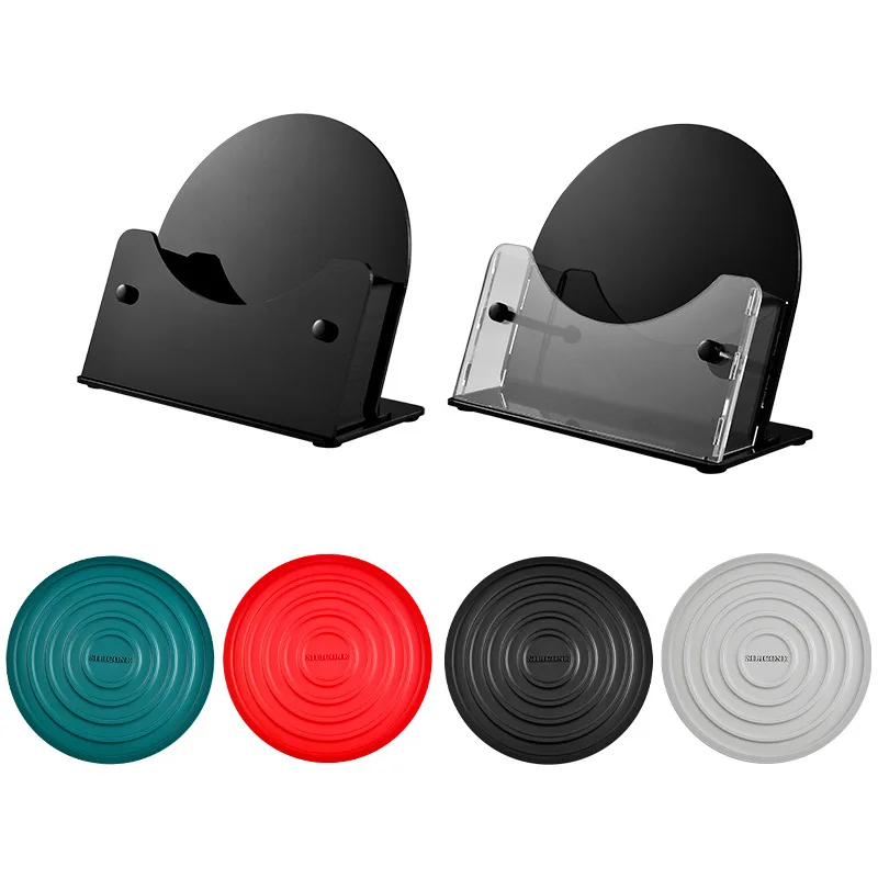 High temperature resistant silicone insulation pad with storage seat household coaster bowl plate non-slip silicone table mat