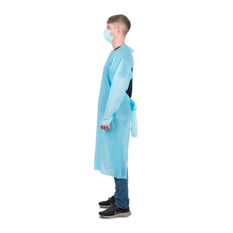 Best Selling Quality Waterproof Apron Disposable Isolation Gown Cpe Gowns With Factory Price