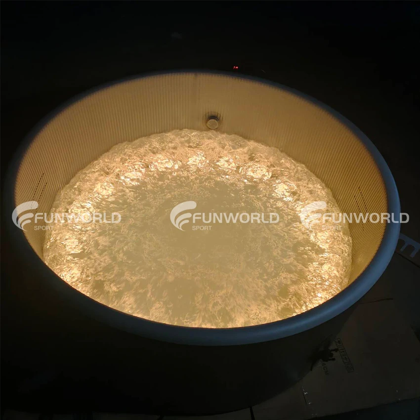 Hot Sale Jacuzzi Swimming Pool Inflatable Jacuzzi Spa Tubs	Recovery Ice Tub Foldable Bathtub For Outdoor