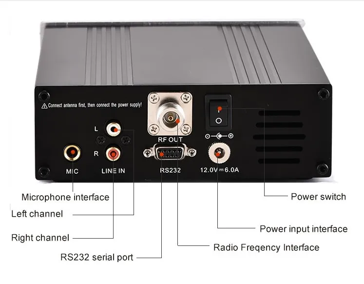  CZE-T251 25 Вт беспроводной стерео/моно PLL FM-передатчик для радиостанции разъем NJ с блоком