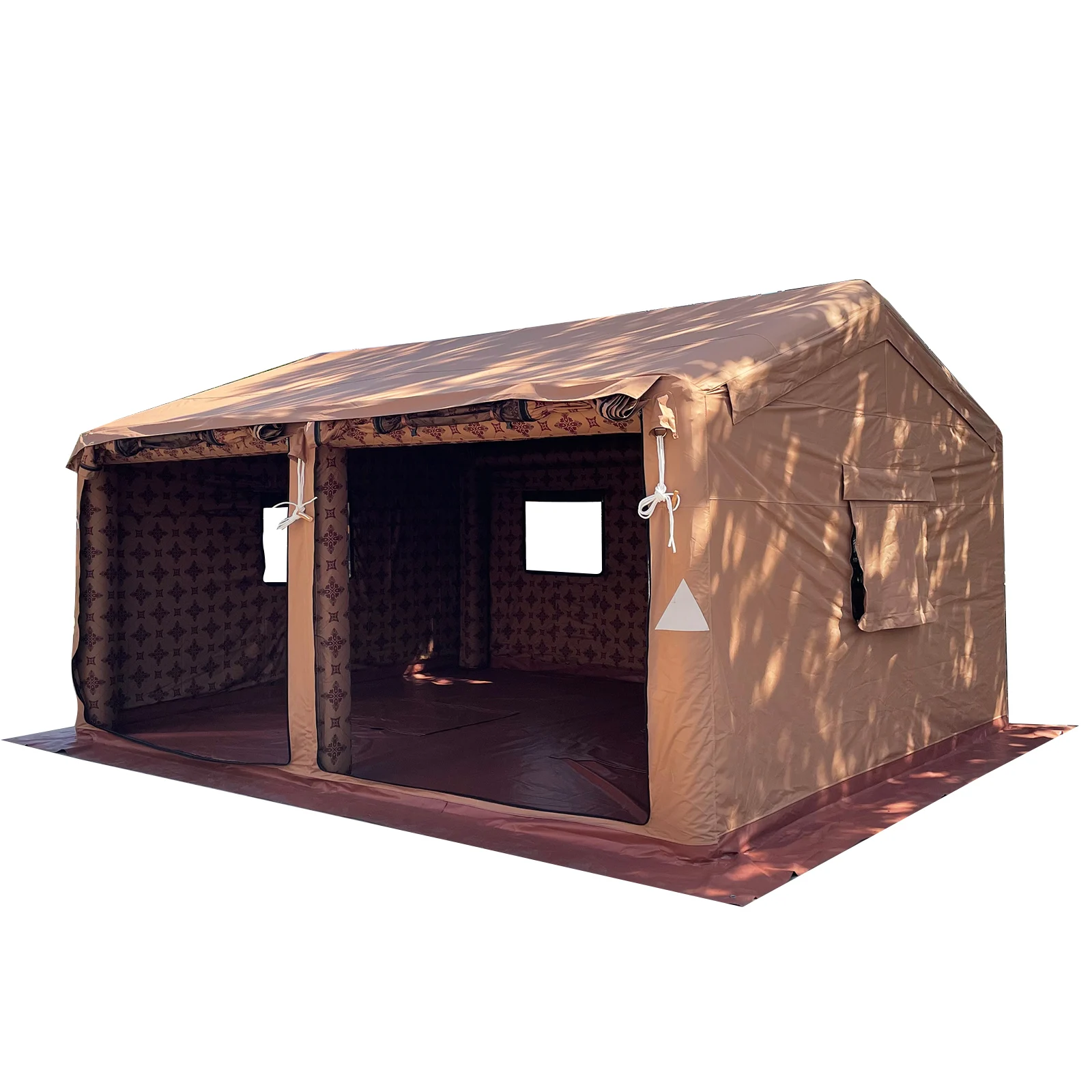 High quality 5-10 people PVC canvas Middle East Inflatable Pipe Tent large tent Waterproof desert tents