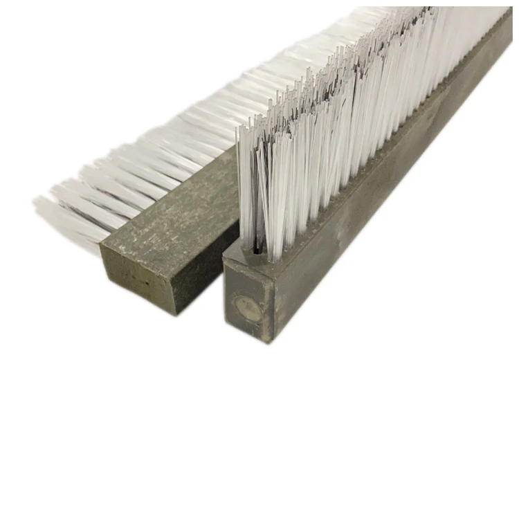 Dust Removal Brick Machine Strip Brush Nylon Bristle Nylon Article Brushes