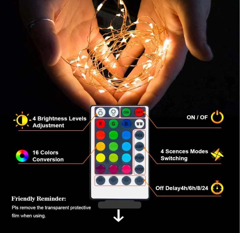 Price Outdoor Fairy 16-Color Changing Usb Powered Garden Rgb Led Copper Wire String Light For Holiday Christmas Party Decoration