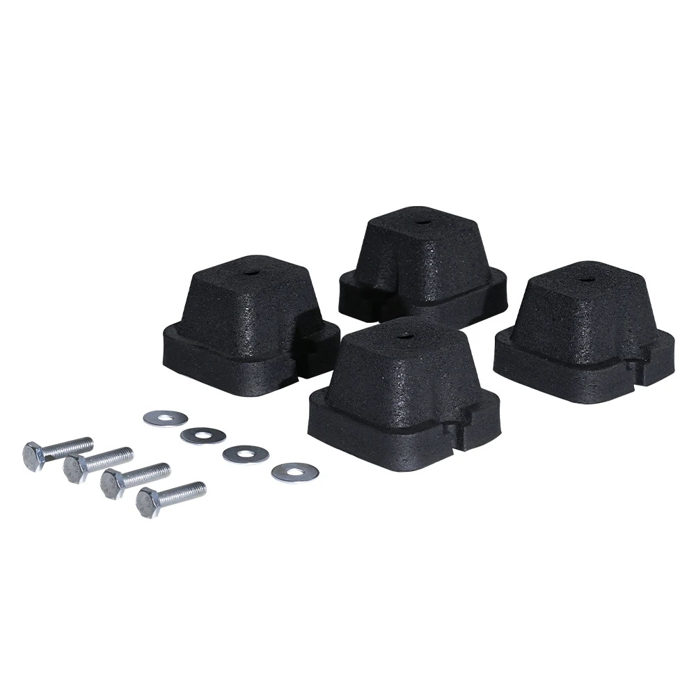 600mm Big Rubber Foot Car Tire Fixit for Outdoor Hospital Gym Laundry Hall Basement School Air Conditioner with Spirit Level