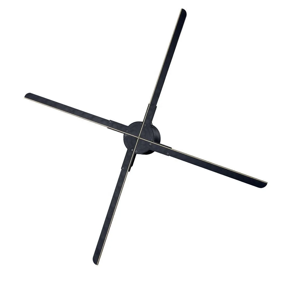 3D Holographic Display Projector 43 Wall Mini 25Cm With Protection Box Hd Table Round Wifi Hologram Led Fan