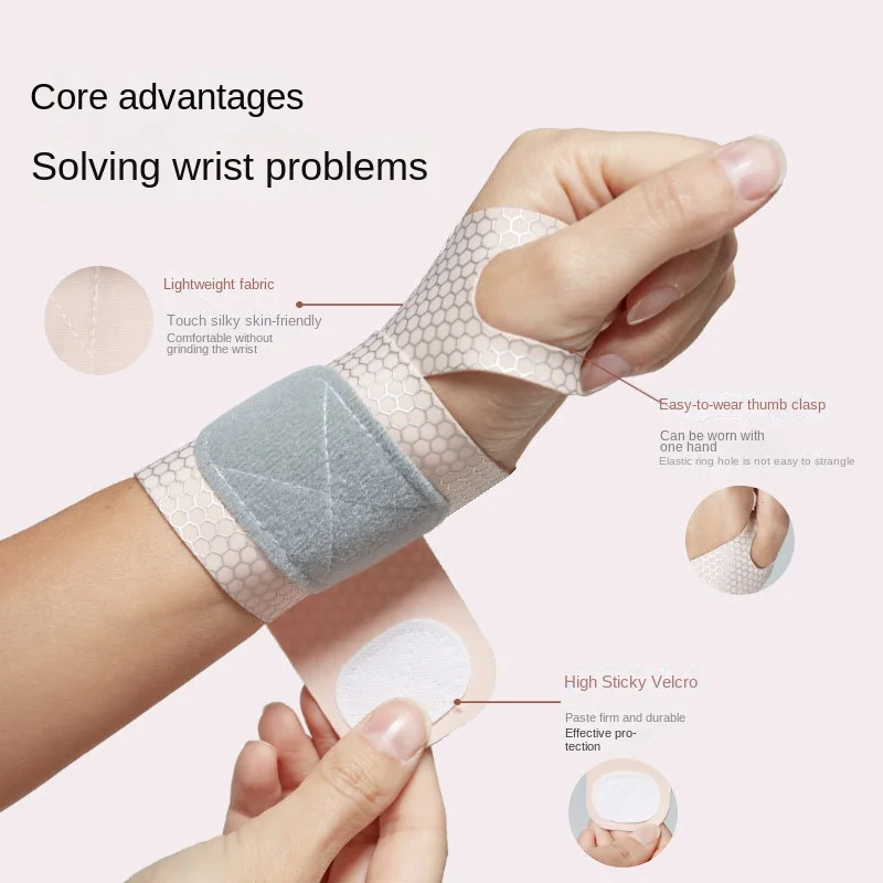 Cotton Tennis Badminton Fitness Wrist Guard Thin Compression Wristband Fixed Tendon Sheath Protective Cover Sprain Wrist Brace