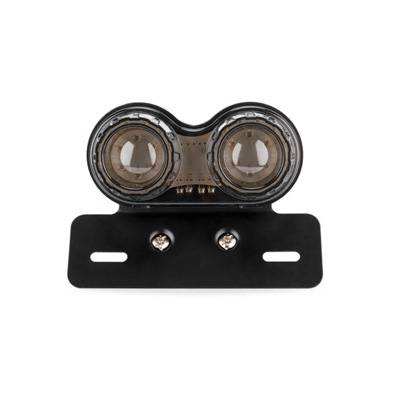 Новый Ретро пляжный мотоцикл модифицированный двойной круглый светодиодный задний фонарь тормозной сигнал поворота для adv педаль круиз