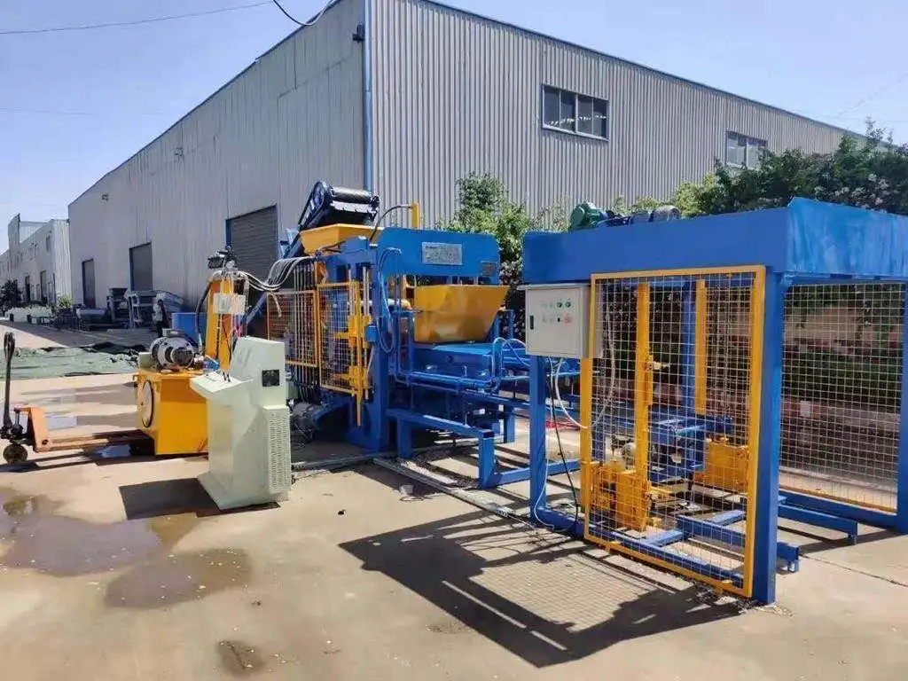 QT4-15 Full Automatic Hollow Concrete Interlock Cement Block Machine Brick Making Machinery Online Jobs Work From Home