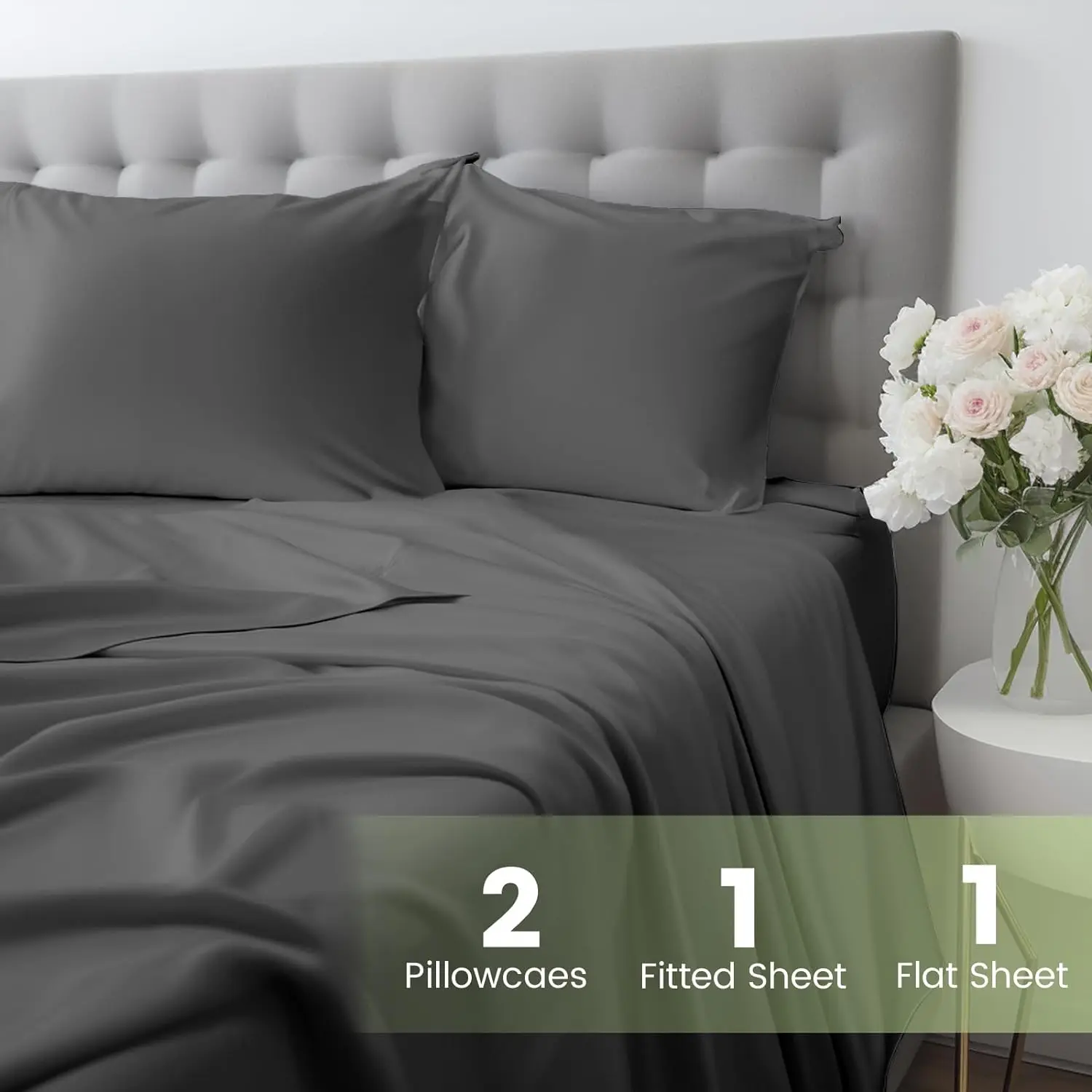 Cloudland Bamboo Sheets Bedding Set Custom Bamboo Sheet Set 4 Pieces  Bamboo Sheet Sets