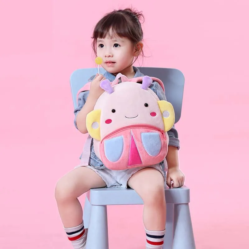 Factory  zoo series cute cartoon children bag child school delibird plush backpack kindergarten school backpack bag
