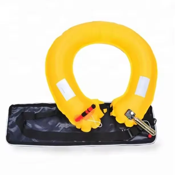 150N Manual Inflatable Life Belt Waist Ring for Kiteboarding Windsurfing SUP Boating