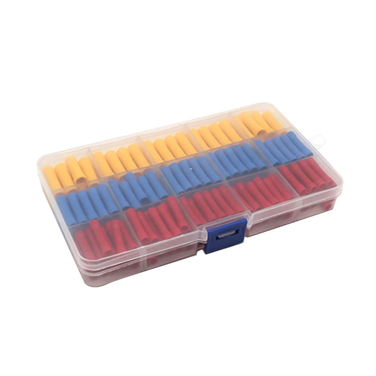 Butt Splice Crimp Connectors Gauge 16-14AWG  PVC Insulated Straight Wire Terminal Connectors BV