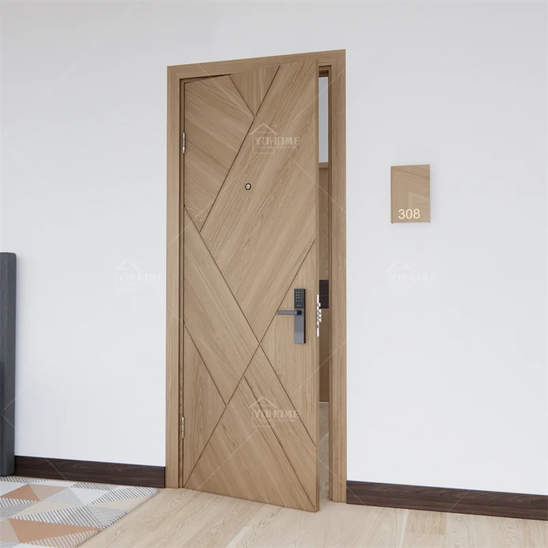 Yohome professional manufacturer residential interior doors solid core interior doors interior construction end door