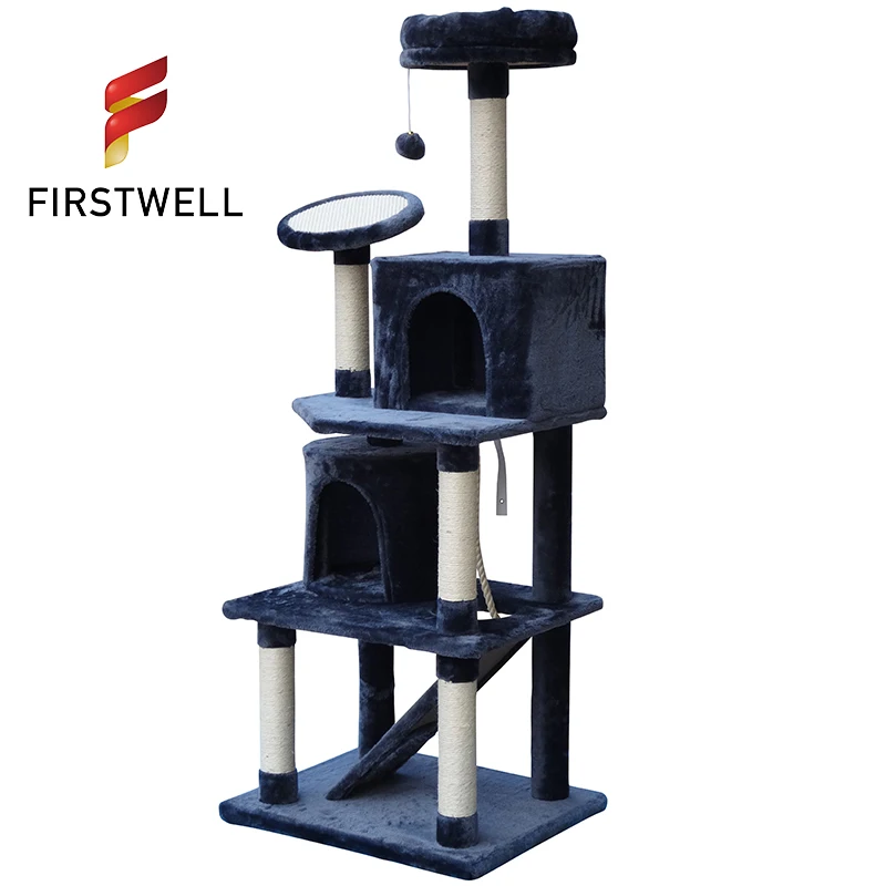 hangzhou Funny modern cat tower furniture for cat wholesale pet shop products