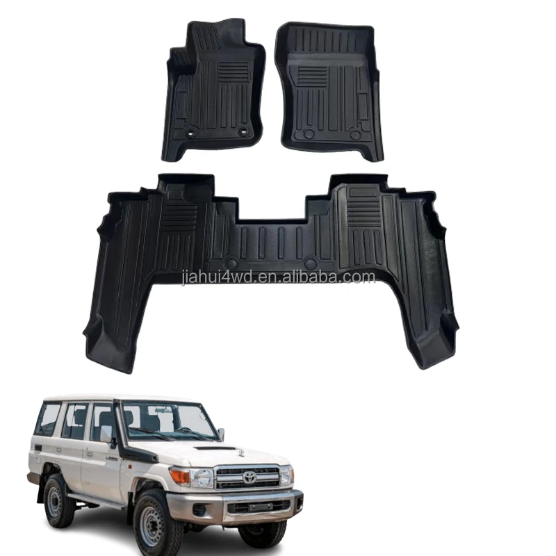 Car Floor Mat For Toyota LC70/76/79 Land Cruiser 2022 2023 2024 Carpet Water Proof Mats FJ76 Cruiser Interior Accessories