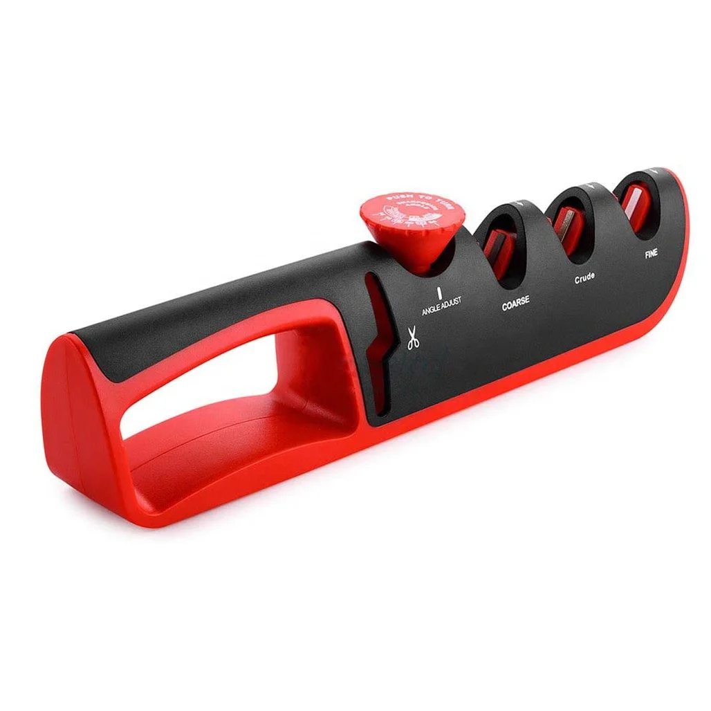 Adjustable Manual Knife Sharpener for Kitchen Knives and Scissors