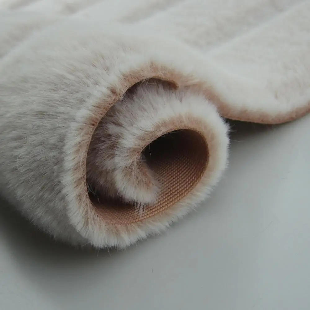  Discharge Printing Cutting groove Faux Rabbit Fur Fake fur For Vest/ Garment /Home