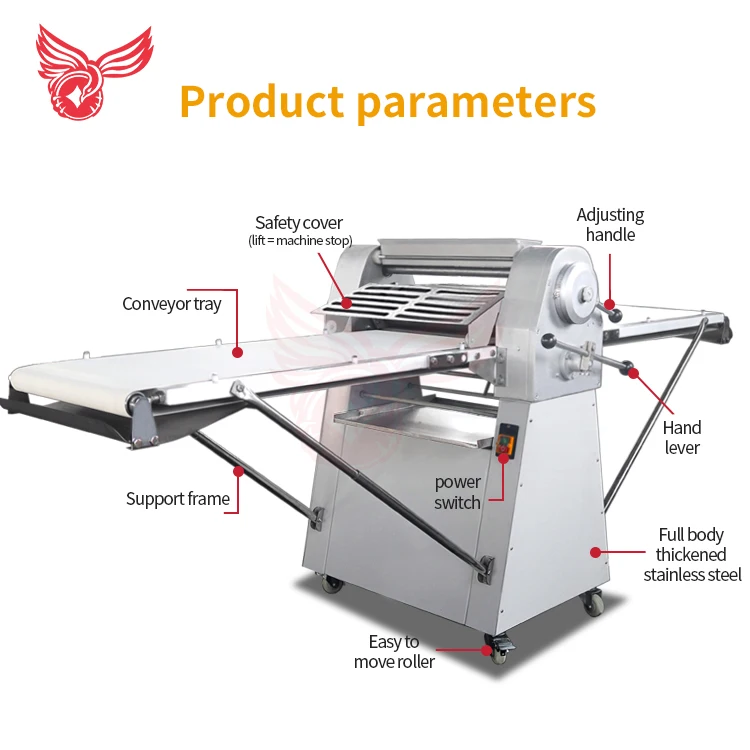 2024 Factory wholesale dough sheeter automatic imported  dough sheeter pressing machine dough sheeter