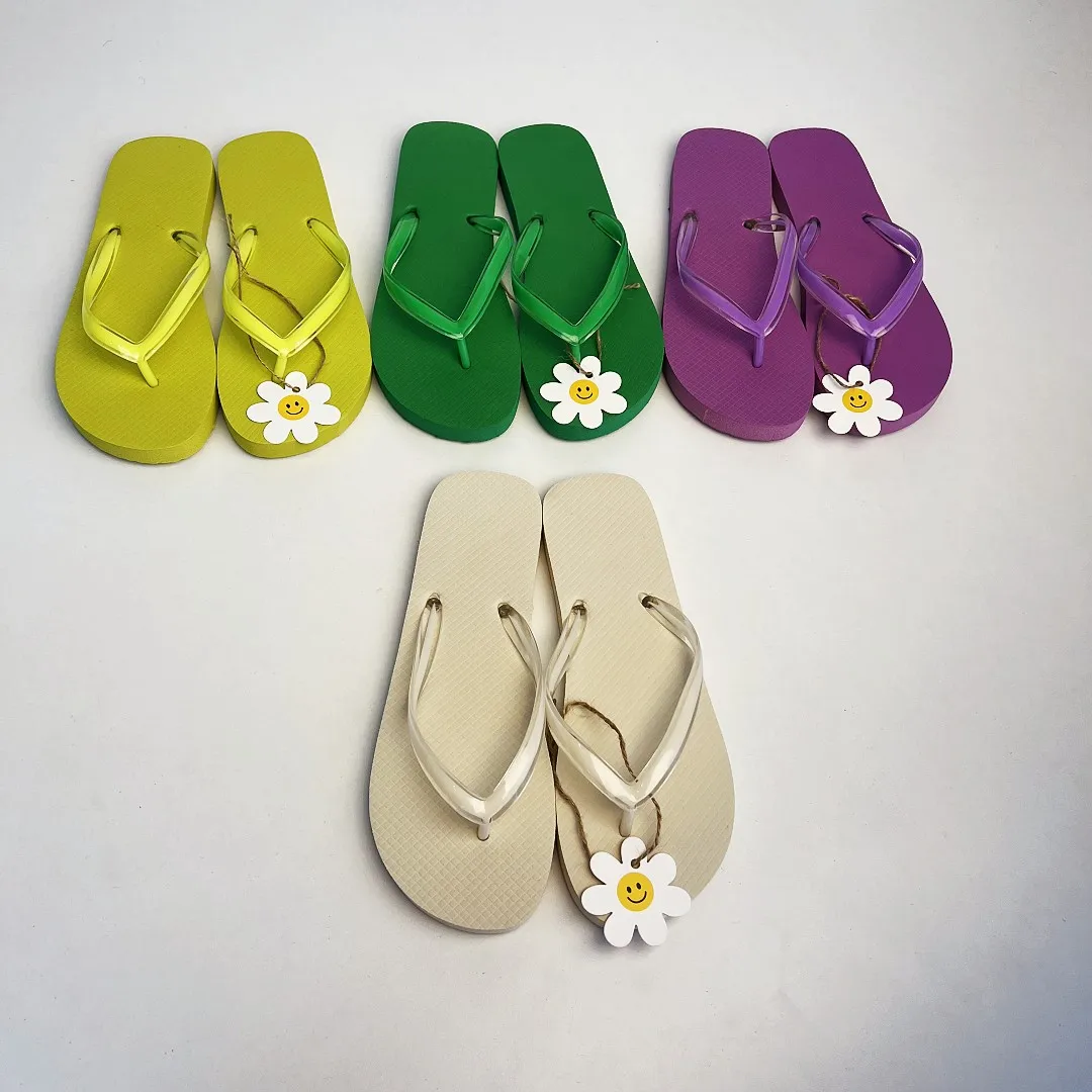 Printed logo Summer Ladies rubber beach Bathroom Shower slippers Flip-flops Wedding Cheap rubber slippers Hotel custom slippers