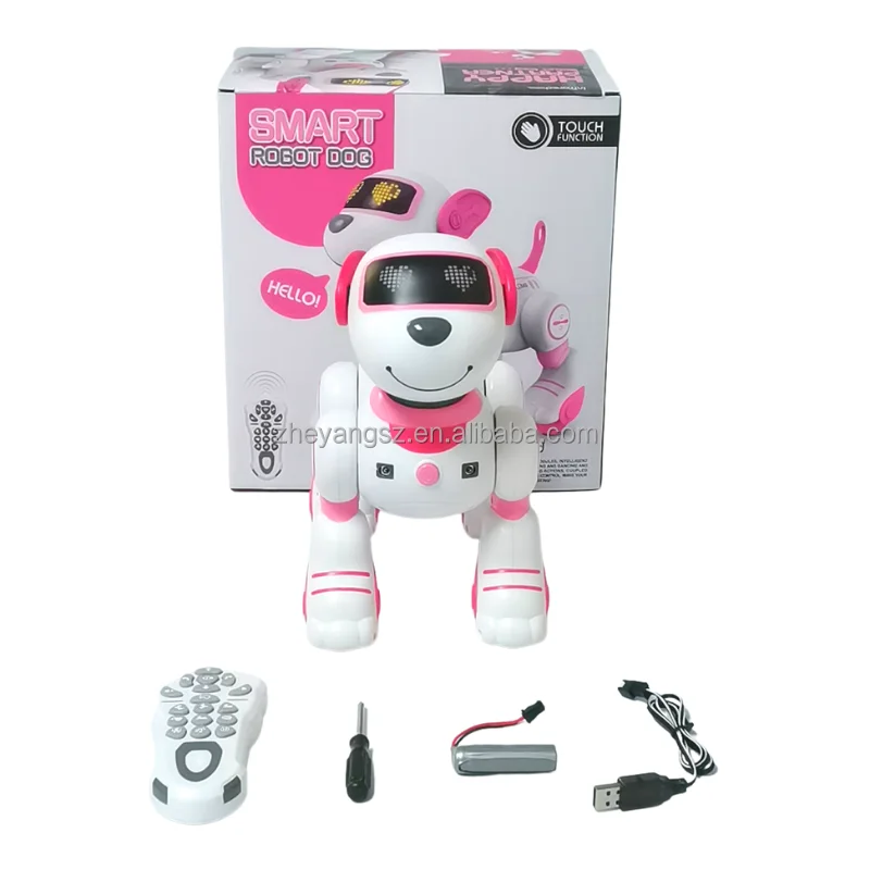 New remote control demo song light play cute handstand sit down turn left say hello smart dog smart dog smart dog toy