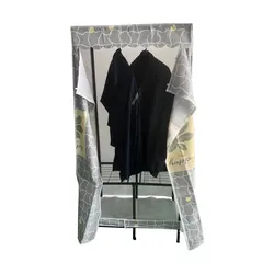 Home Portable Easy Assembly Foldable Fabric Wardrobe Closet Movable Wardrobe