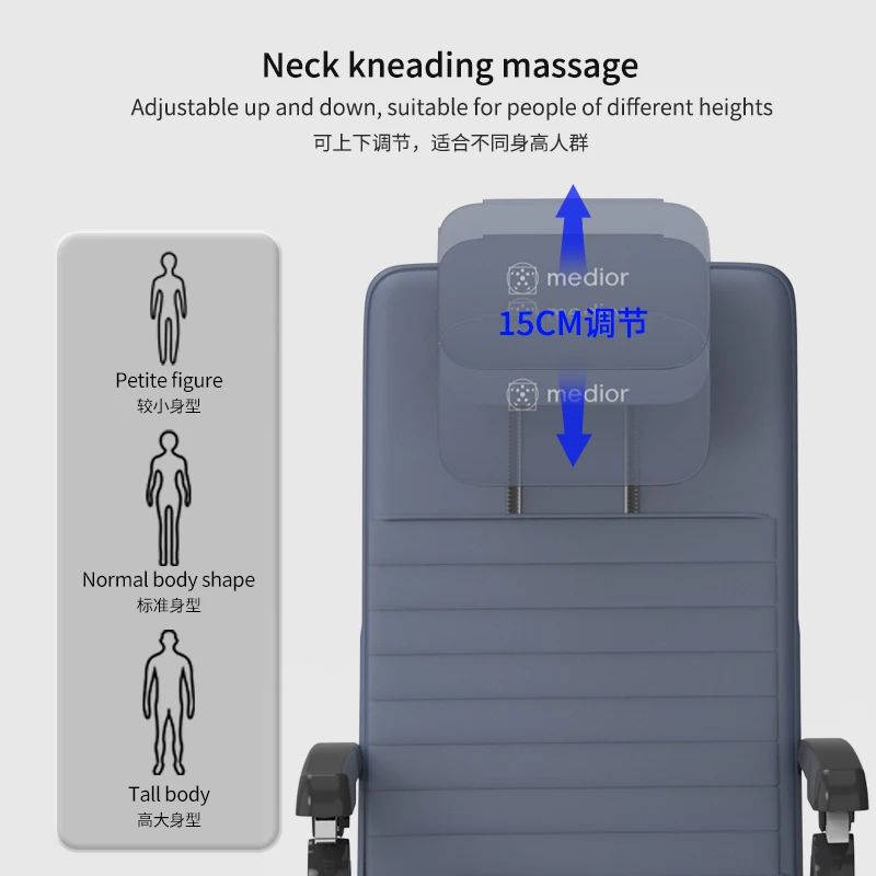 Body massager Folding Shiatsu Massage Chair With Adjustable Backrest And Back Heating Full OEM customization Electric Massage