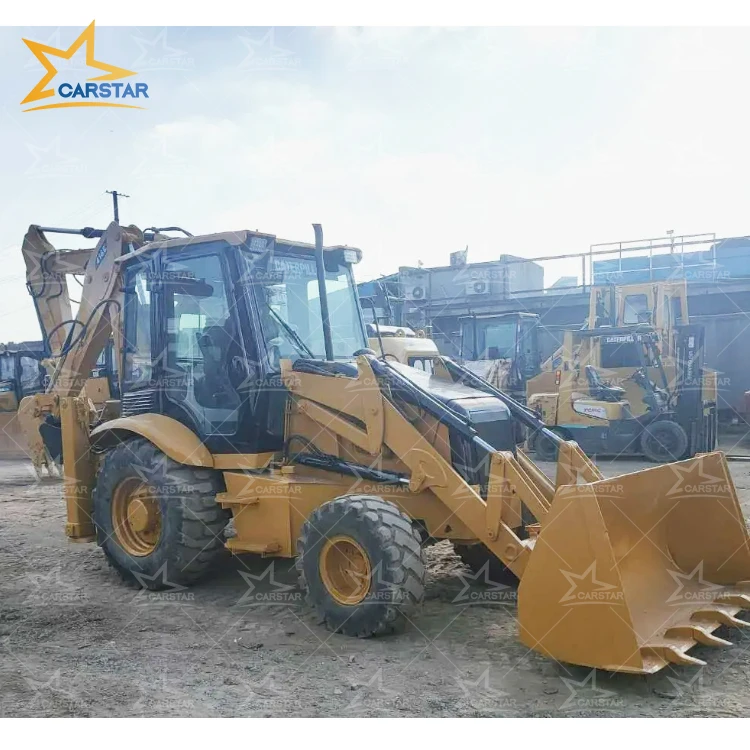 Американский оригинальный б/у ретроэкскаватор Caterpillar Cat
