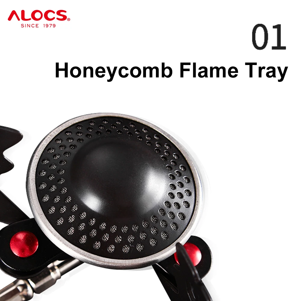 Alocs New Product Space Saving Aluminum Outdoor Picnic BBQ Grill Gasherd Mini Folding Campingkocher Camping Gas Stove