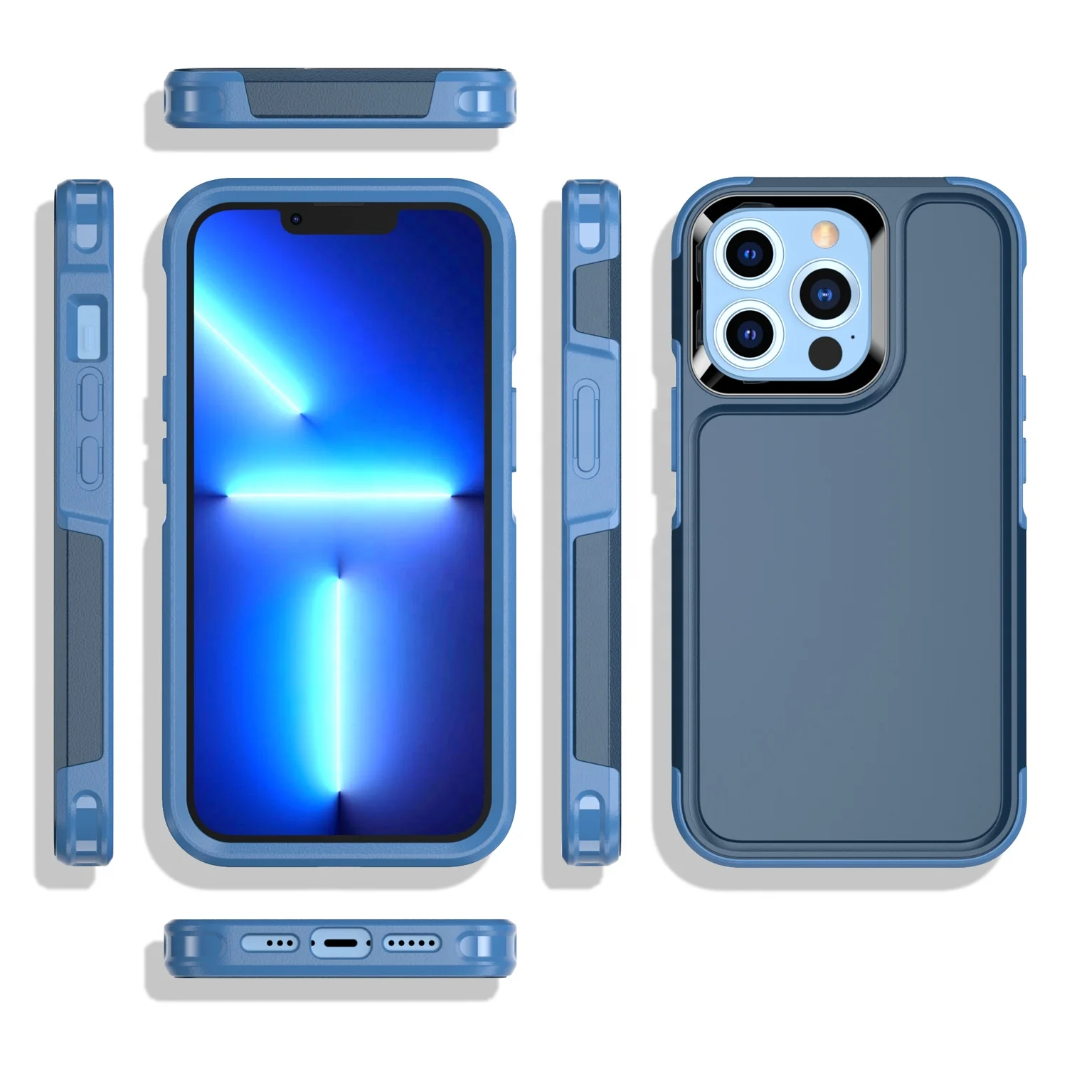 Hot Sale Jelly Colorful Hard PC Mobile Cell Case For iPhone 12 Pro 6.1/12 Pro Max 6.7/13 Phone Protect Case