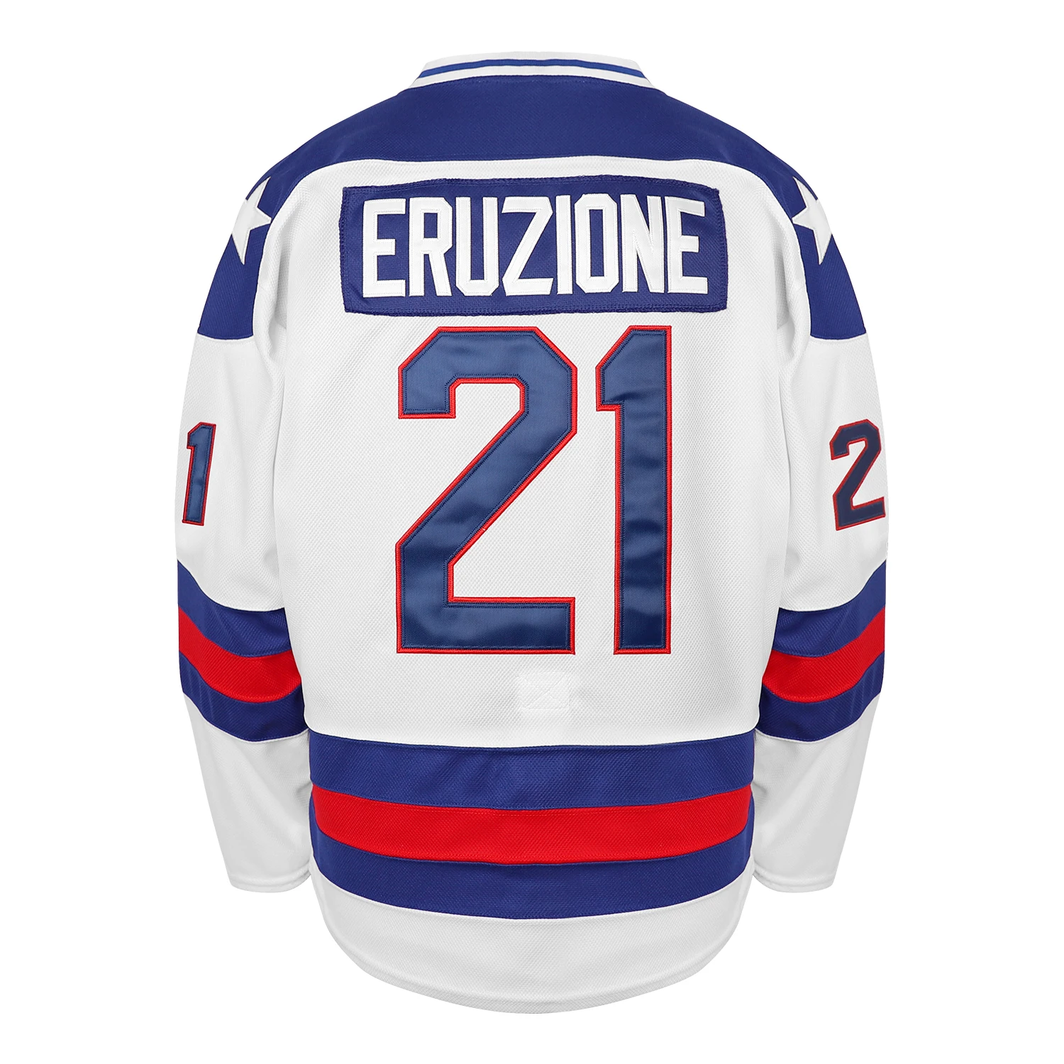 USA Hockey Jersey Retro 21 White Vintage Embroidered Stitched Hockey Jersey Quick Dry Tracksuit