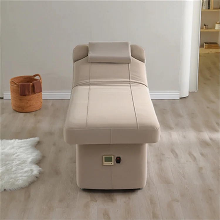modern luxury beauty salon furniture electrical light brown spa facial treatment massage table medical facial bed with massage