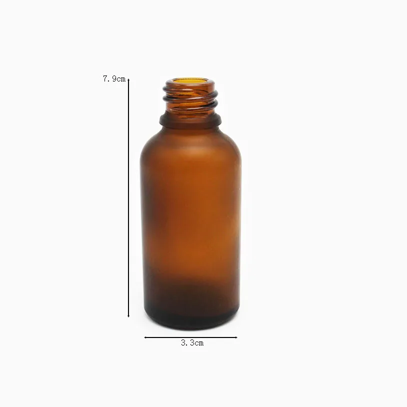 Liquid foundation serum custom 30ml frosted amber glass eye drop bottle with wooden looks cap dropper pipette on sale