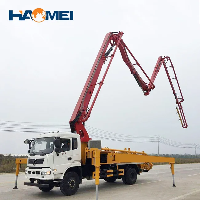 2024 New Factory Price Portable Mobile Concrete Boom Pump Truck Mounted 20m-68m for High-rise Buildings