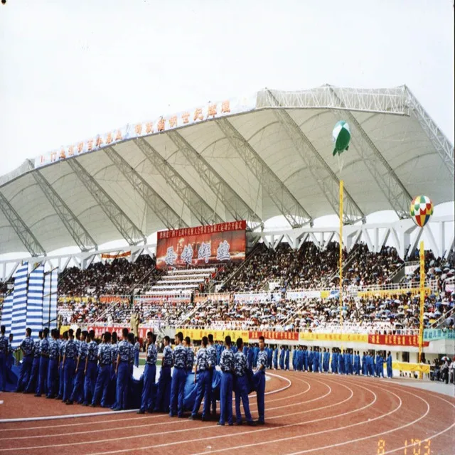 
Huaibei Stadium Inflatable membrane structure roof canopy heat protection fireproof outdoor 