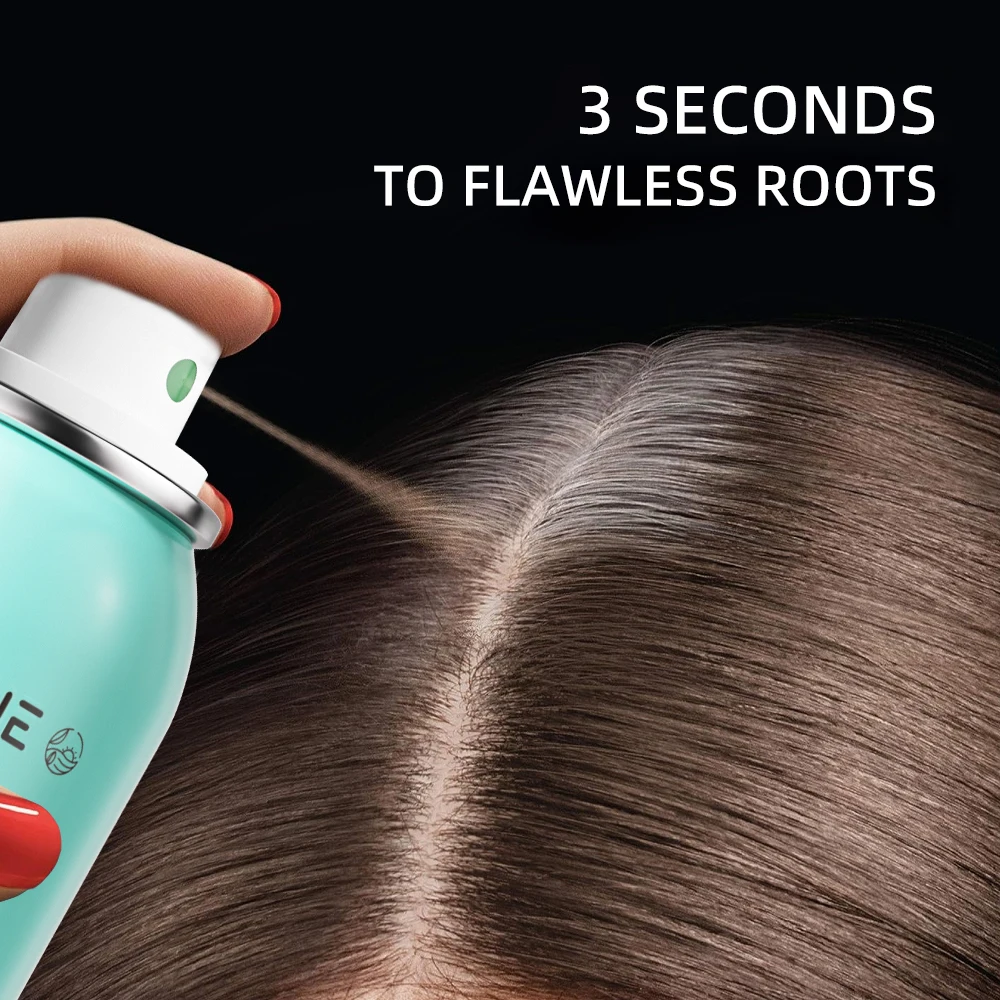 Custom LOGO Labeling Color Magic Root Touch Cover Up Gray Concealer Temporary Gray Light Golden Brown Black Hair Color Spray