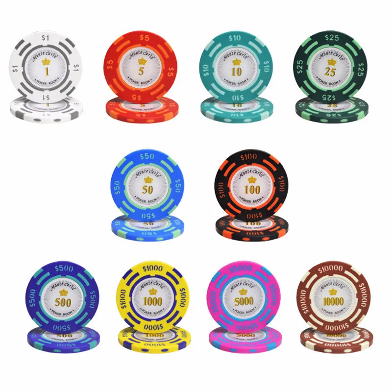 Wholesale sale cheap  clay poker chips customized for casino tokens best quality poker chips