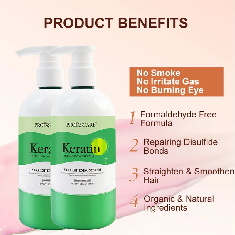 Wholesale Professional Protein Keratin Hair Treatment Organic Formaldehyde Free Keratin Treatment Straightening