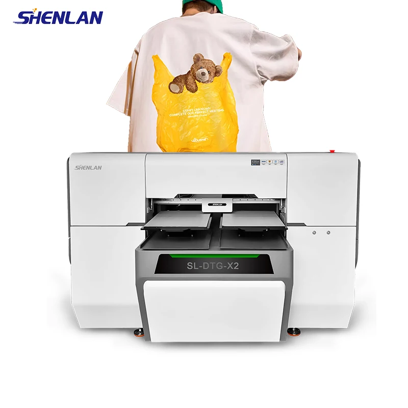 SHENLAN Factory direct to garments printing machine dtg/dtf printer for clothing,hoodies,sweater,jacket,school uniform