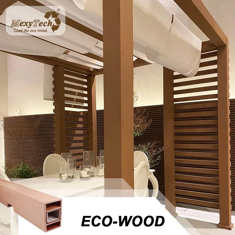 30*30mm 50*50mm WPC Wood And Plastic Composite Square Timber For Interior Decorative Hollow Wooden Batten