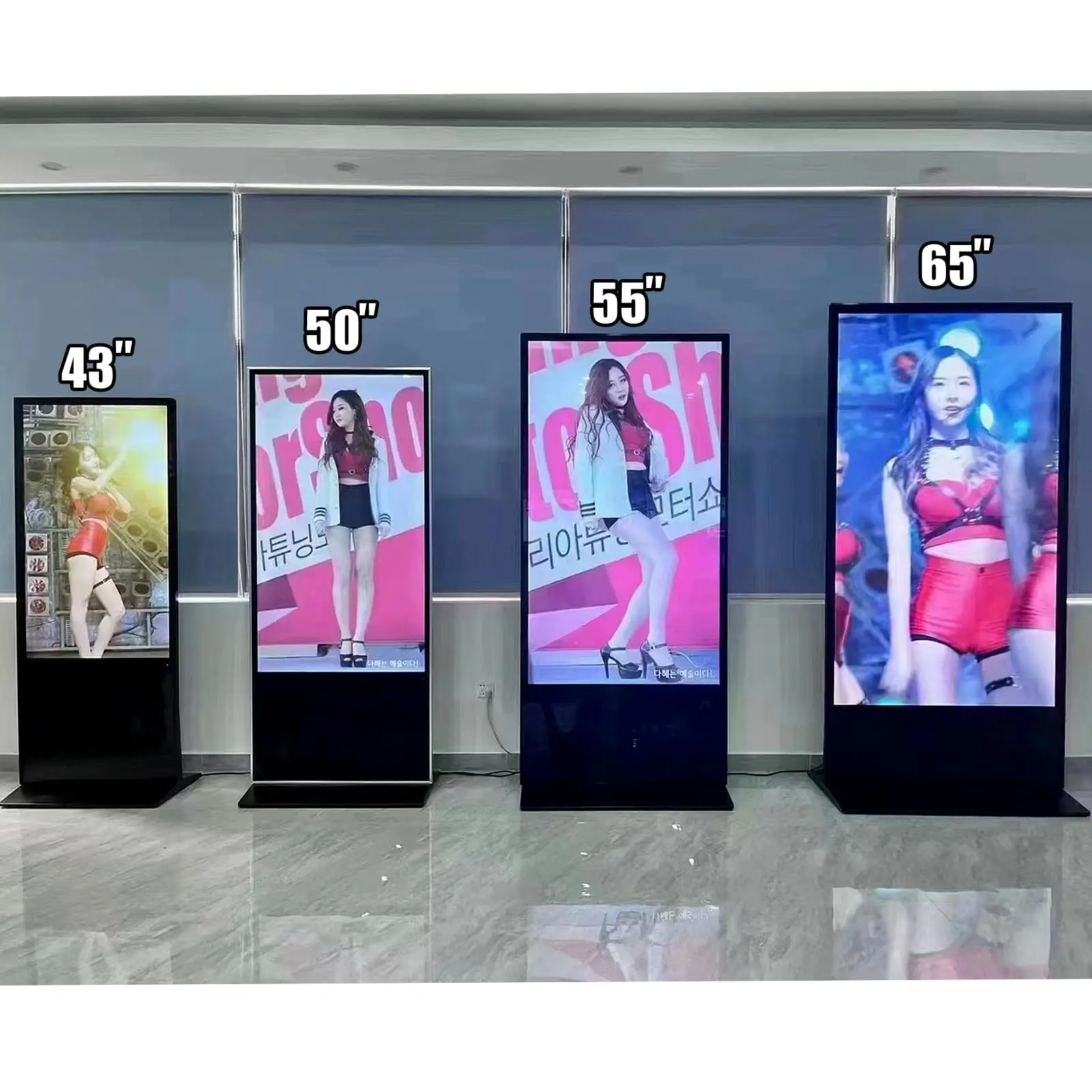 50 Inch Digital Signage Kiosk Non-touchscreen 1GB+8GB Android Lcd Digital Signage Commercial Interactive Advertising Display
