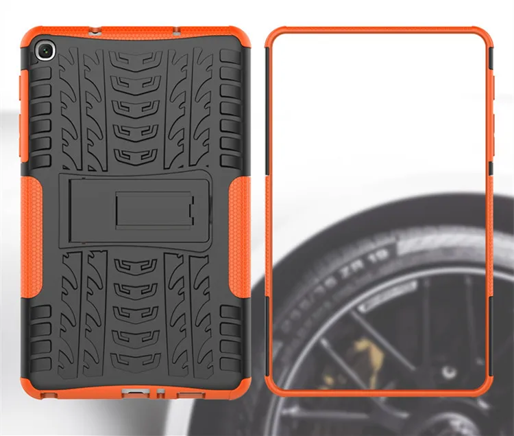 For Tab A8.0 T290 case T295 Tablet armor case TPU+PC Shockproof Stand Cover for Samsung galaxy Tab A 10.1/10.5 inch T580 case