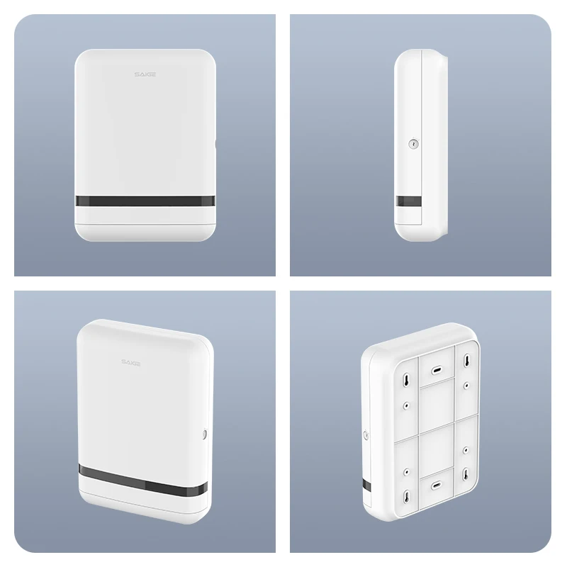 Saige Wall Mounted Jumbo Paper Holder Toilet N Folded Hand Paper Tower Dispenser