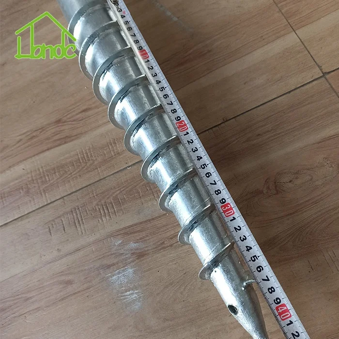 Heavy Duty No Dig Ground Screw Anchor U-Model Screw Post Stake for Wooden House
