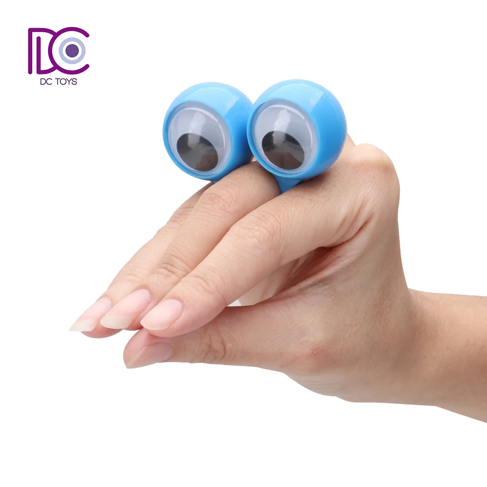DC Hot Seller Party supplies cute gift cheap Fingers eyes finger ring Rolling Eyeball Party Favors Toy