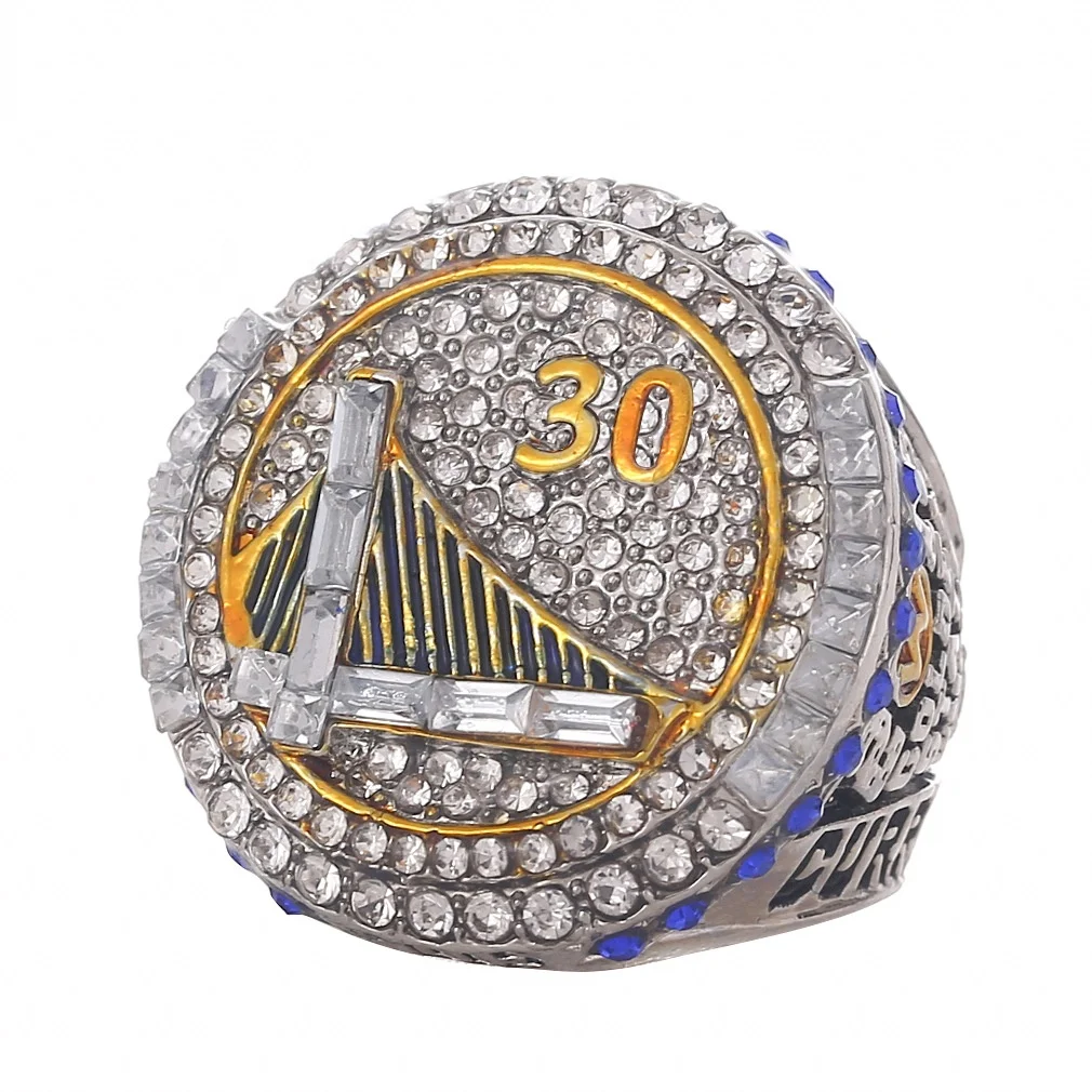 
 Linghu Wholesale Custom Men Youth Sports Basketball Rings Display Gift Box 2015 Curry Golden State Warriors Championship Ring  