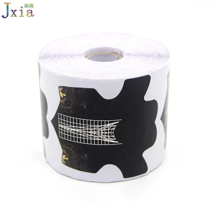  Jiexia OEM цветные маникюрные наклейки 157 г алюминиевая бумага Длинная форма для