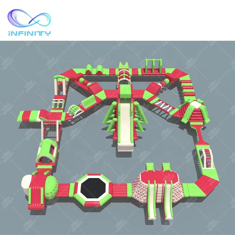Inflatable water park trampoline sea aqua park slide inflatable adult floating inflatable water park on sale