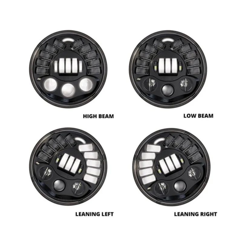 headlight For Harley Davidson Motorcycle  headlight For  883  xl1200  7inches   Led Motorcycle Dynamic   Headlights