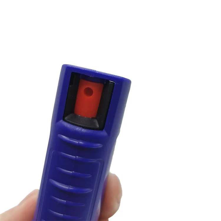 
20ml Self Defense Pepper Spray Keychain Cute with Knife key chain mace Hard Case Plastic Shell Pink Pepper Spray for women 