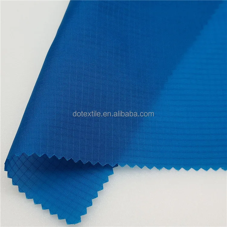 Durable cloth plaid style waterproof 70d 210t 190t ripstop nylon taffeta for outdoor